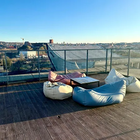 Center Panoramic Penthouse With Rooftop Terrace - Self Check-in Lägenhet *